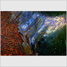 Image No : G4R3C1 : Rust patterns on an old cooker, Hodge Close